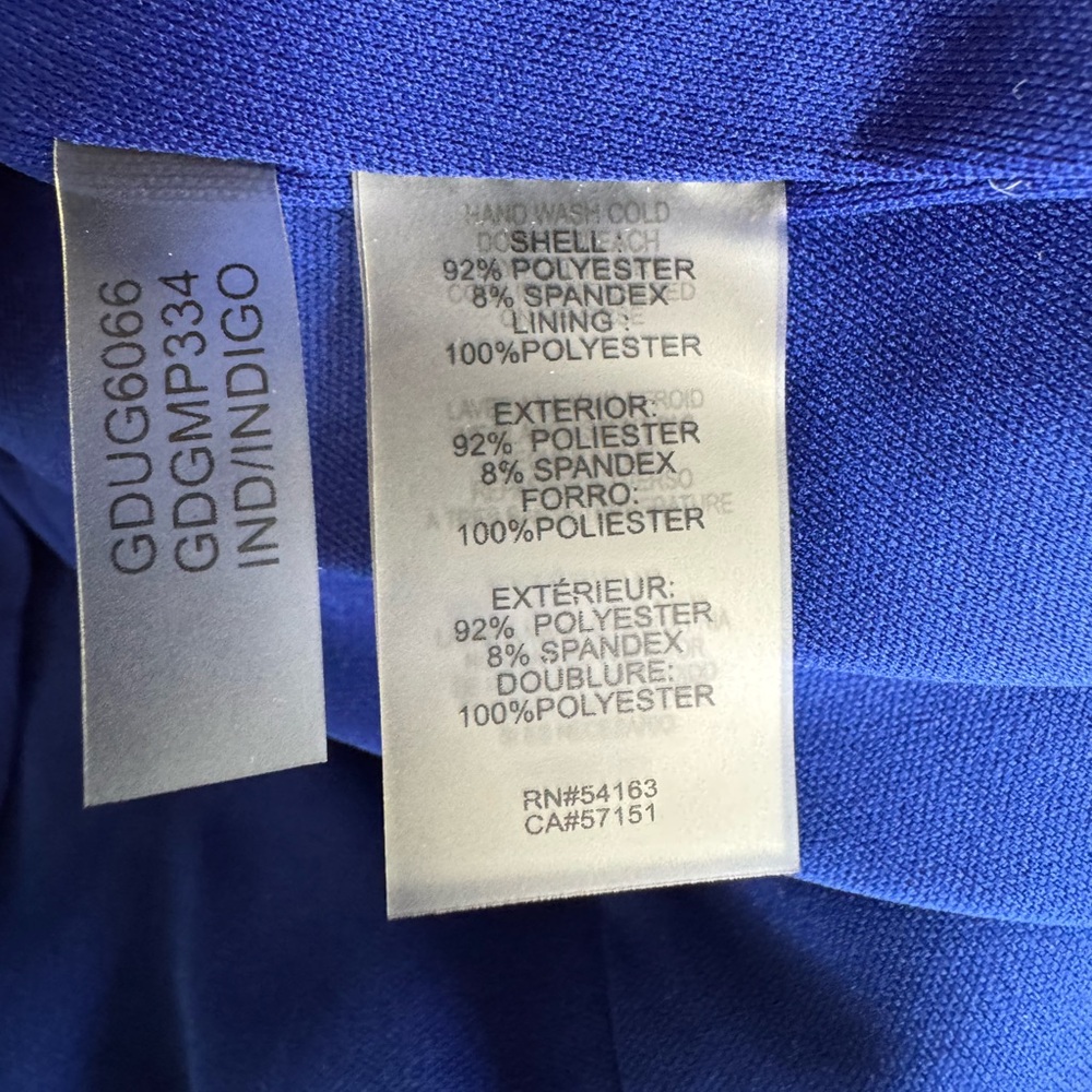 Guess Cobalt Blue Strappy Bodycon Mini Dress Homecoming Formal Prom Size 0 - Picture 7 of 15